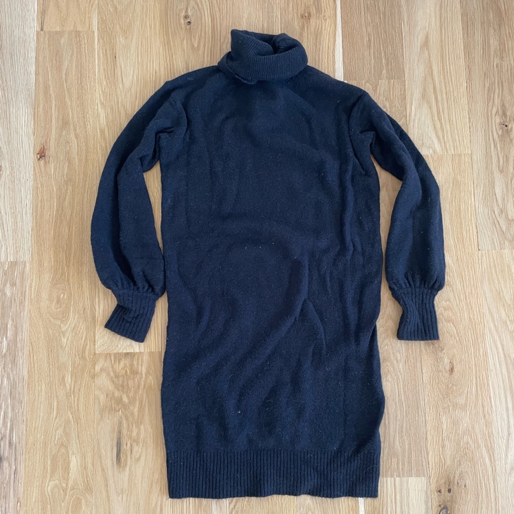 J. Crew Black Turtleneck Dress